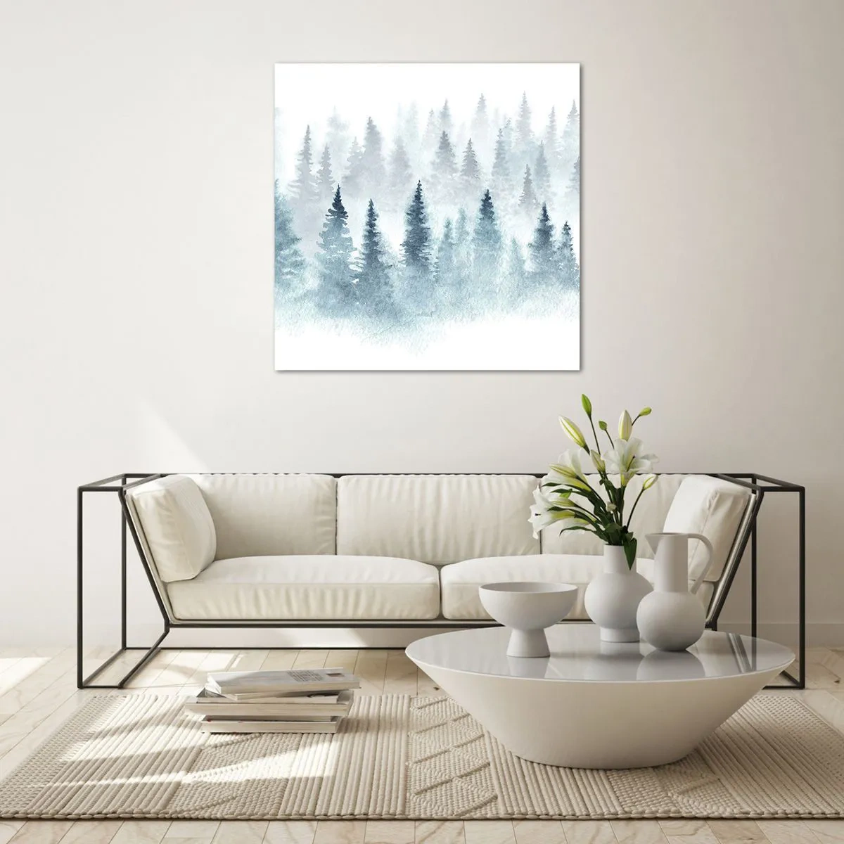 Üveg kép - Ködbe burkolózva - 40x40 cm