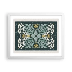 Poszter fekete keretben - Mint egy népi kivágás - 50x40 cm