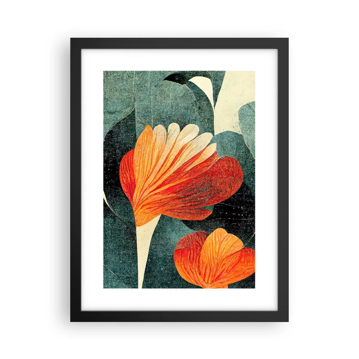 Poszter fehér keretben - A trópusok forrósága és a zöldellő hűvösség - 30x40 cm