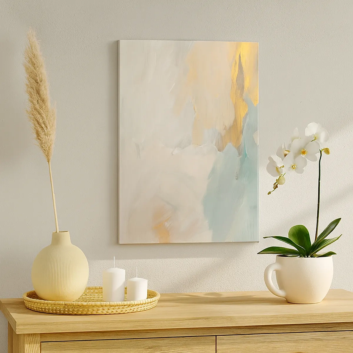 Vászonkép - Absztrakció - a szelídség földje - 50x70 cm