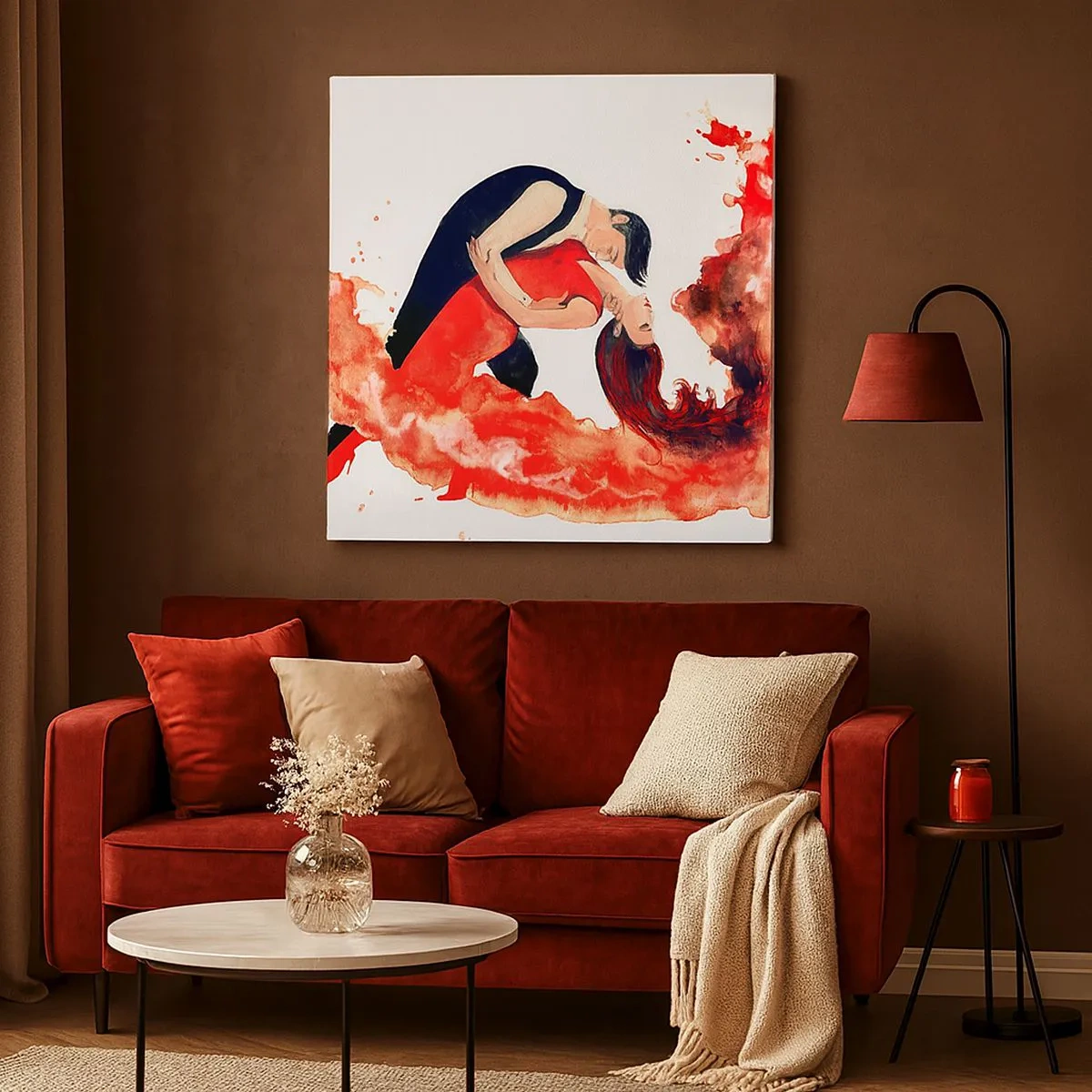 Vászonkép - Tango – érzéki hullám - 30x30 cm