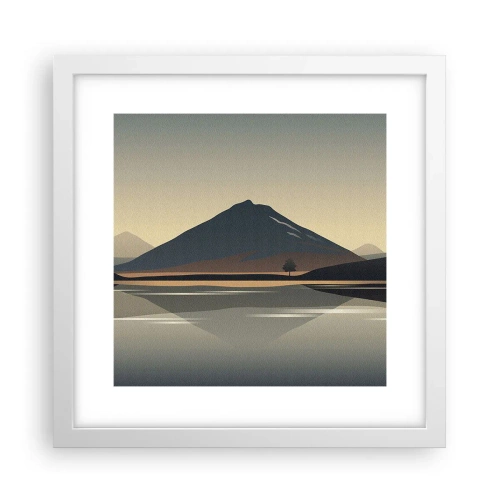 Poszter fekete keretben - Tükörreflexió - 30x30 cm