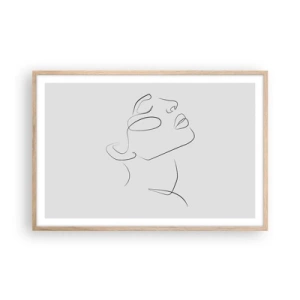 Poszter világos tölgy keretben - Az álmok fordulatai - 91x61 cm