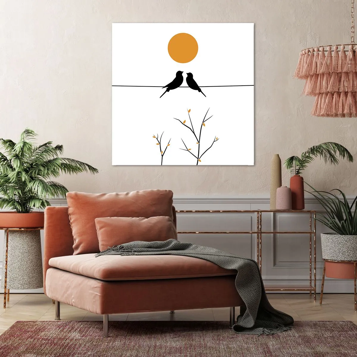 Vászonkép - Fülemüle este - 40x40 cm