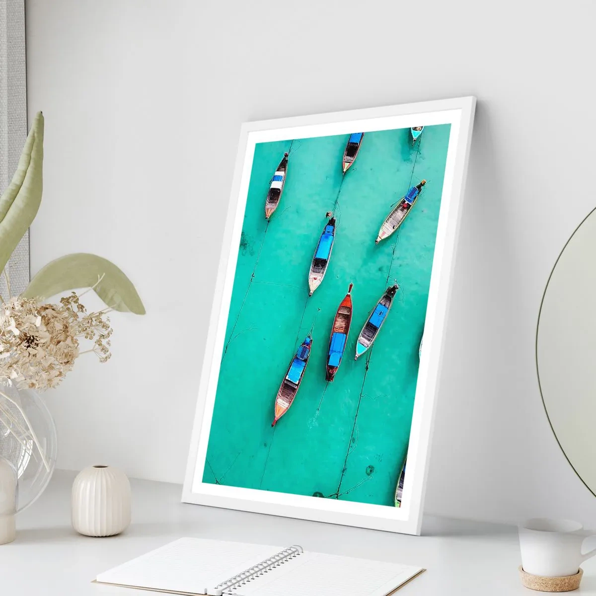 Poszter fekete keretben - Örömteli várakozásban - 70x100 cm