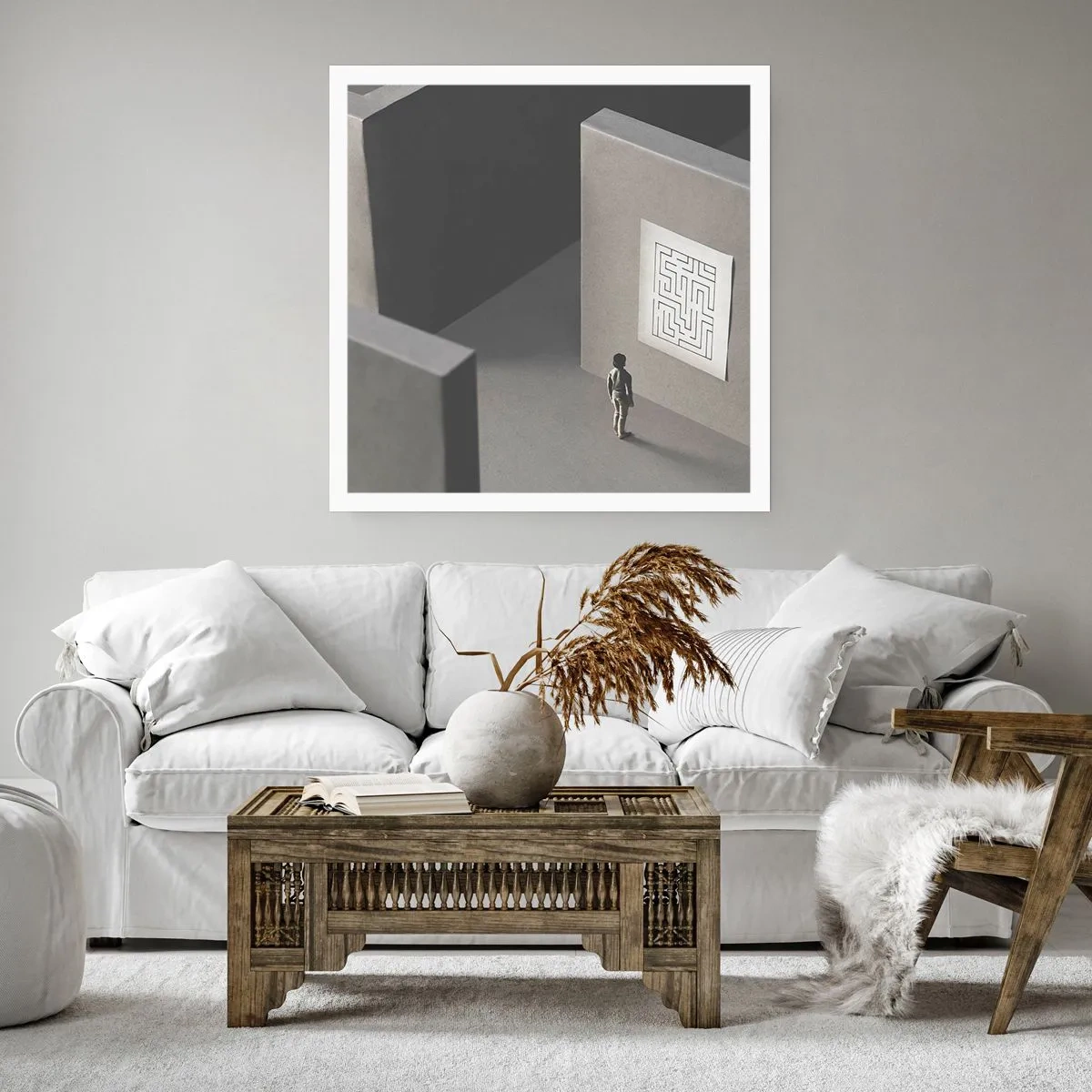 Poszter - De én hol vagyok? - 40x40 cm