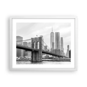 Poszter fekete keretben - New York-i hangulat - 50x40 cm