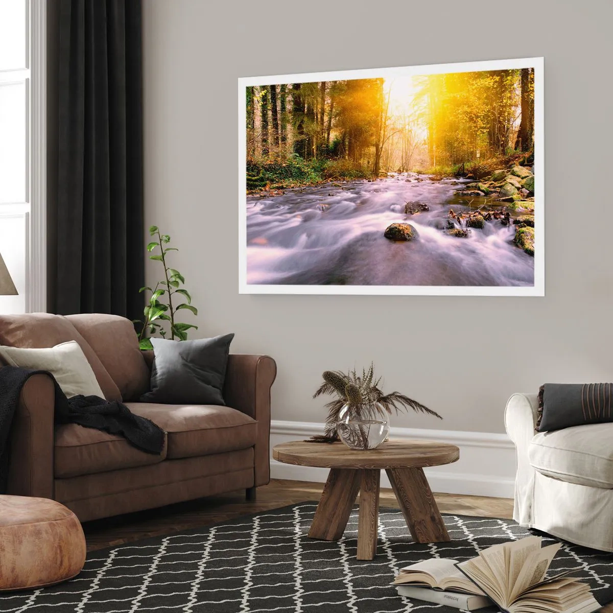 Poszter - Malachit ezüst és arany keretben - 100x70 cm