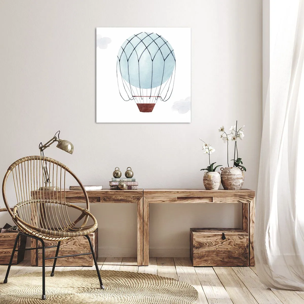 Vászonkép - Minden a felhőkben - 30x30 cm