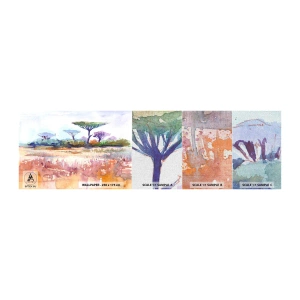 Fotótapéta Minta Premium Canvas - Szavanna színei - Tájkép, Szavanna, Afrika - 100x30 cm