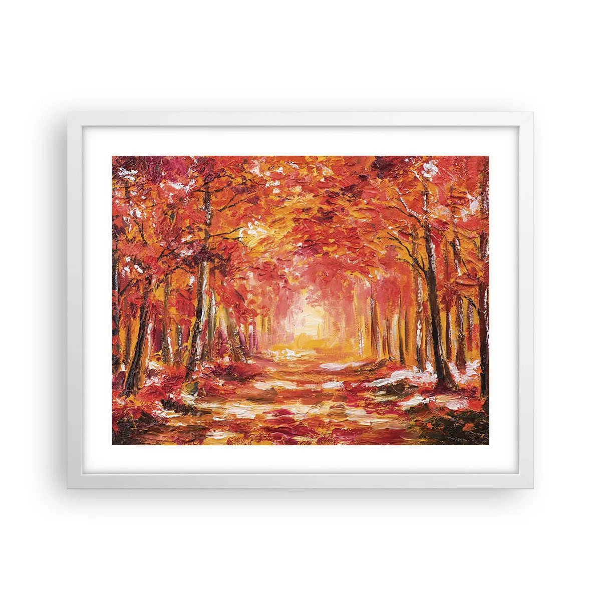 Poszter fekete keretben - Rézerdő - 50x40 cm