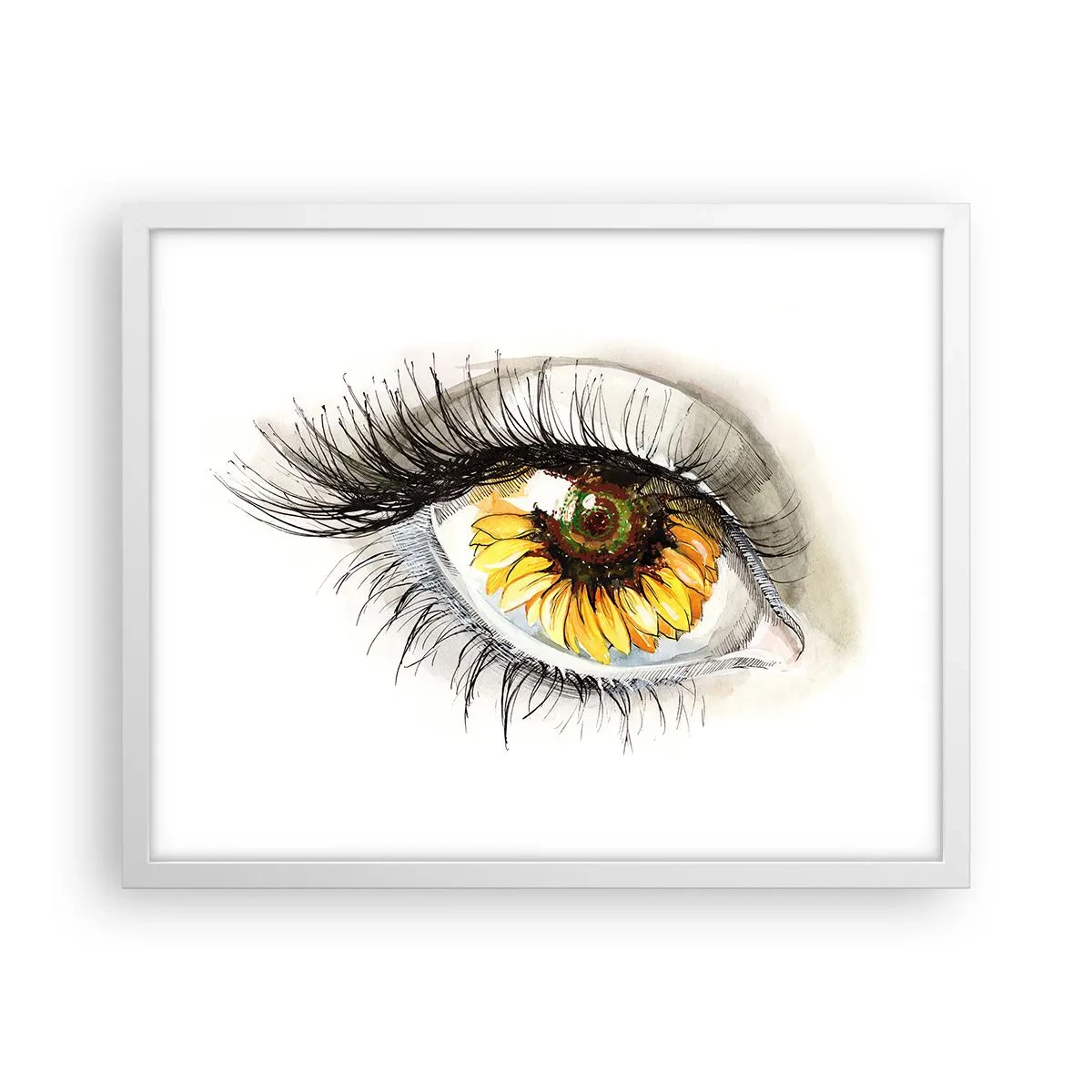 Poszter fekete keretben - Tekintet forró mint a nyár - 50x40 cm