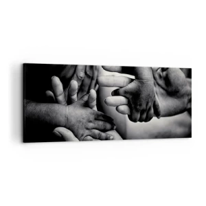 Vászonkép - Embernek lenni - 120x50 cm