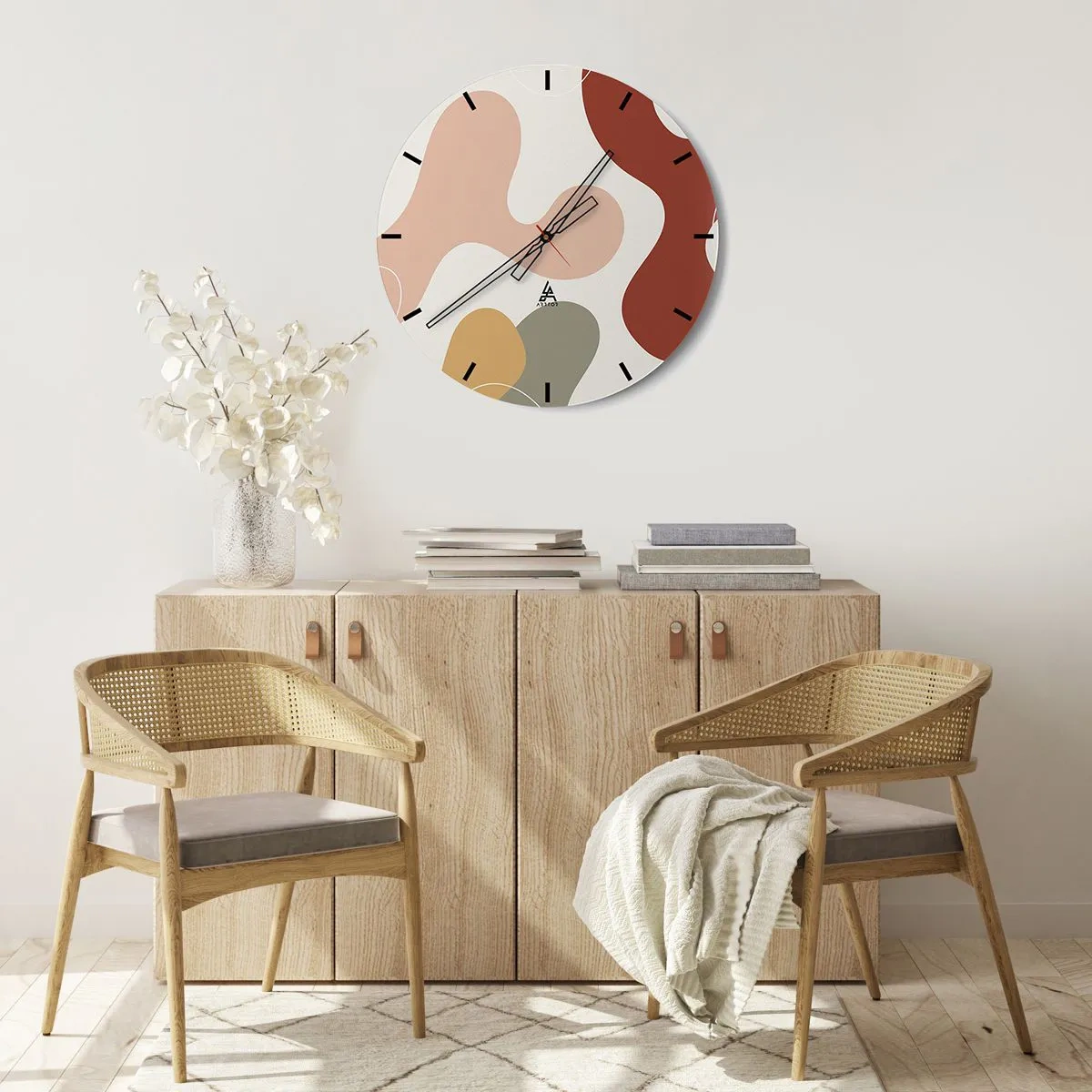 Falióra, Óra - Pöttyök vagy hullámok? - 40x40 cm