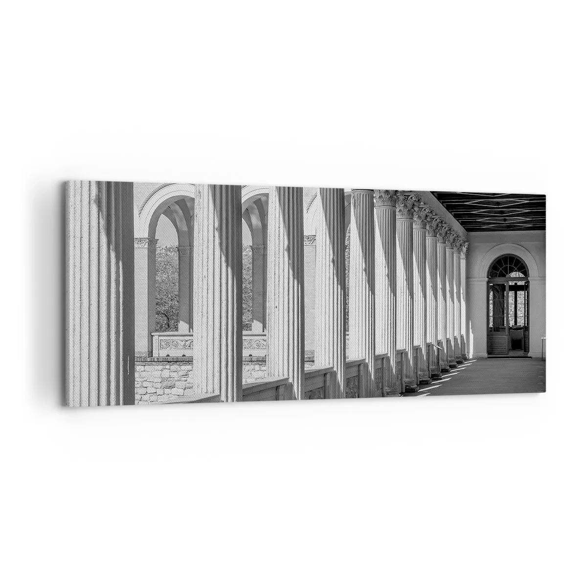 Vászonkép - Napsütötte árkádsor - 100x40 cm