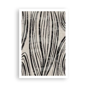 Poszter - Vonalak csobbanása - 70x100 cm