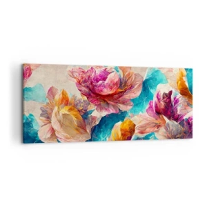 Vászonkép - Egy csokor színes pompája - 120x50 cm