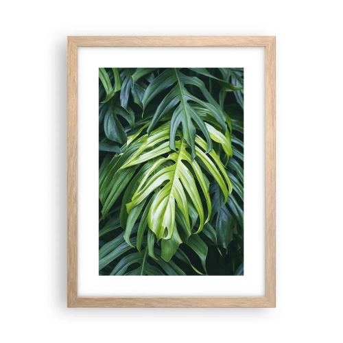 Poszter világos tölgy keretben - Merüljön el a frissességben - 30x40 cm