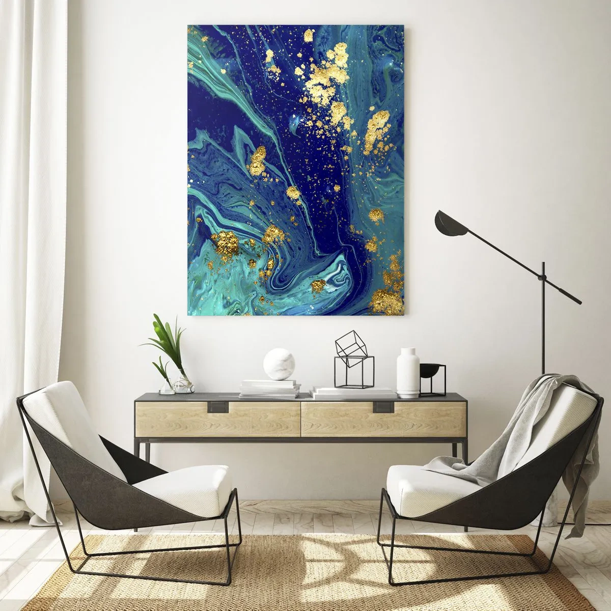 Üveg kép - Nap pelyhek  - 50x70 cm