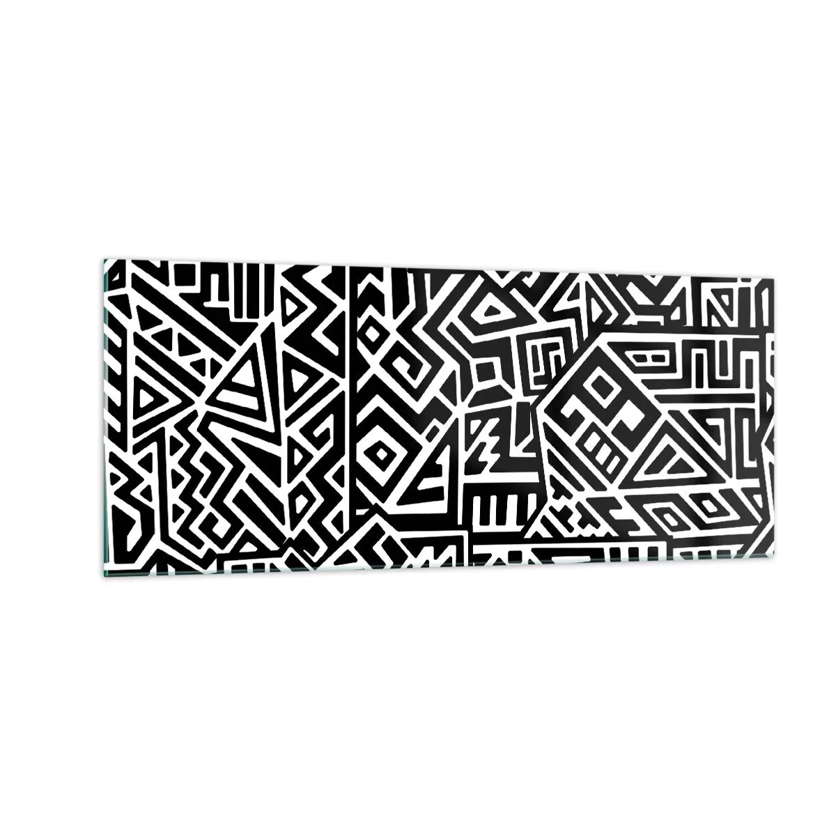 Üveg kép - Kolumbusz előtti kompozíció - 100x40 cm