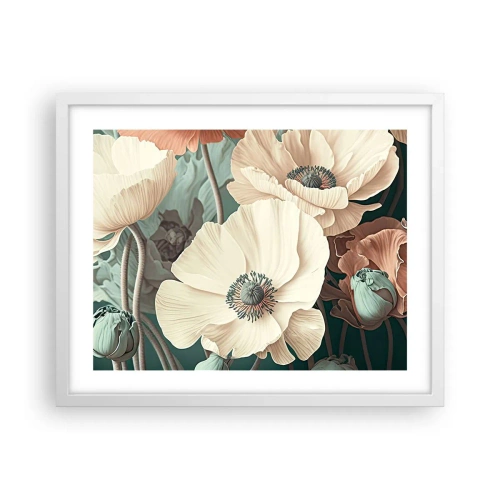 Poszter fekete keretben - Pipacsok suttogása - 50x40 cm