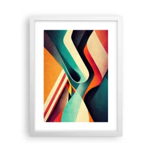 Poszter fekete keretben - Intenzív kompozíció - 30x40 cm