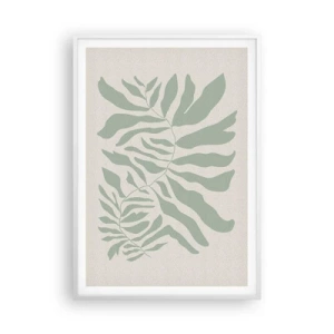 Poszter fekete keretben - Smaragdzöld ág - 70x100 cm