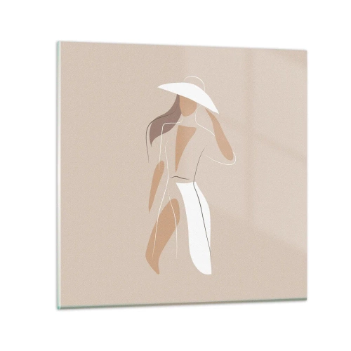 Üveg kép - A divat egy játék - 30x30 cm