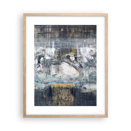 Poszter világos tölgy keretben - Mint a jégen, mint a csomón - 40x50 cm