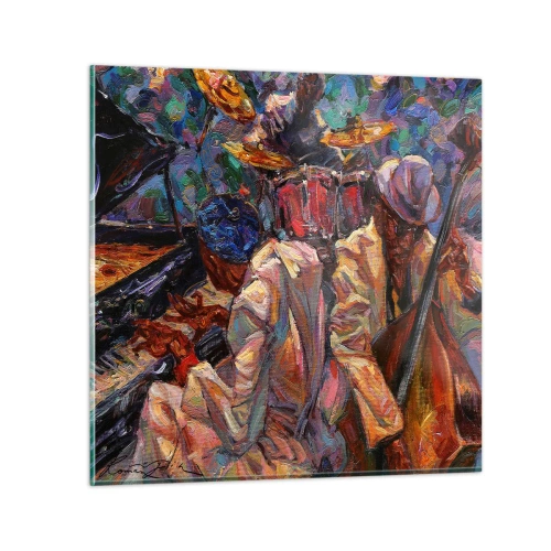 Üveg kép - Egy ritmusban - 60x60 cm