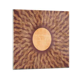 Üveg kép - A nap ikonja - 60x60 cm