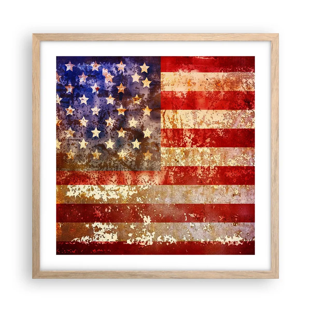 Poszter világos tölgy keretben - A dicsőség nem múlik el - 50x50 cm