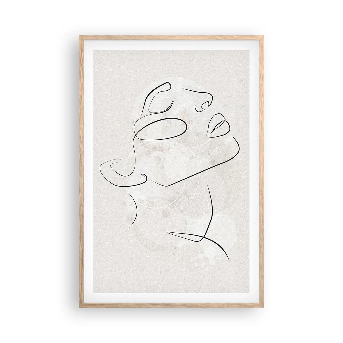 Poszter világos tölgy keretben - Egy álom körvonala - 61x91 cm