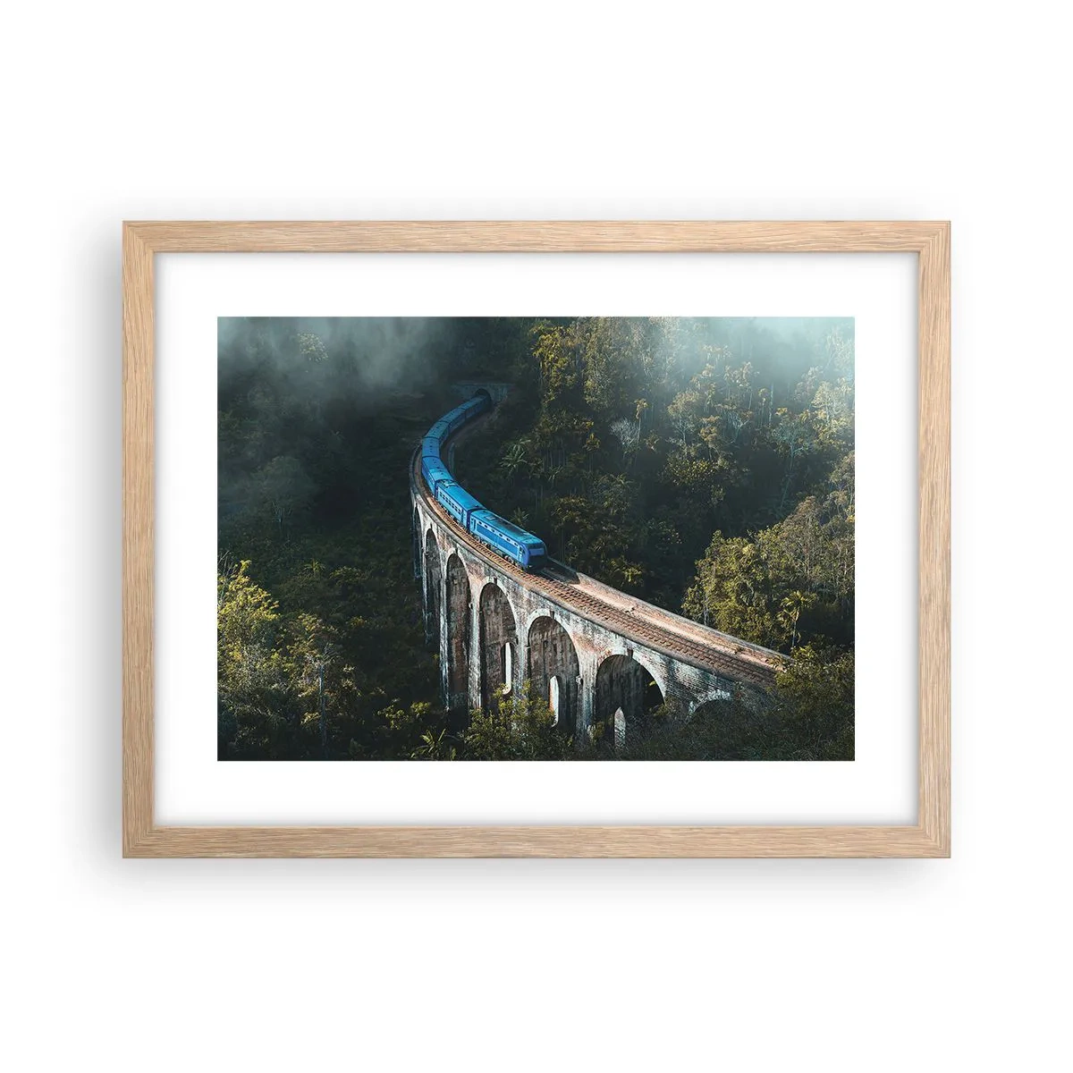 Poszter világos tölgy keretben - Vonzódás a természethez - 40x30 cm