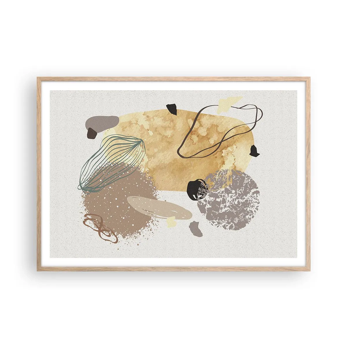 Poszter világos tölgy keretben - Alkalmazott plumkológia - 100x70 cm