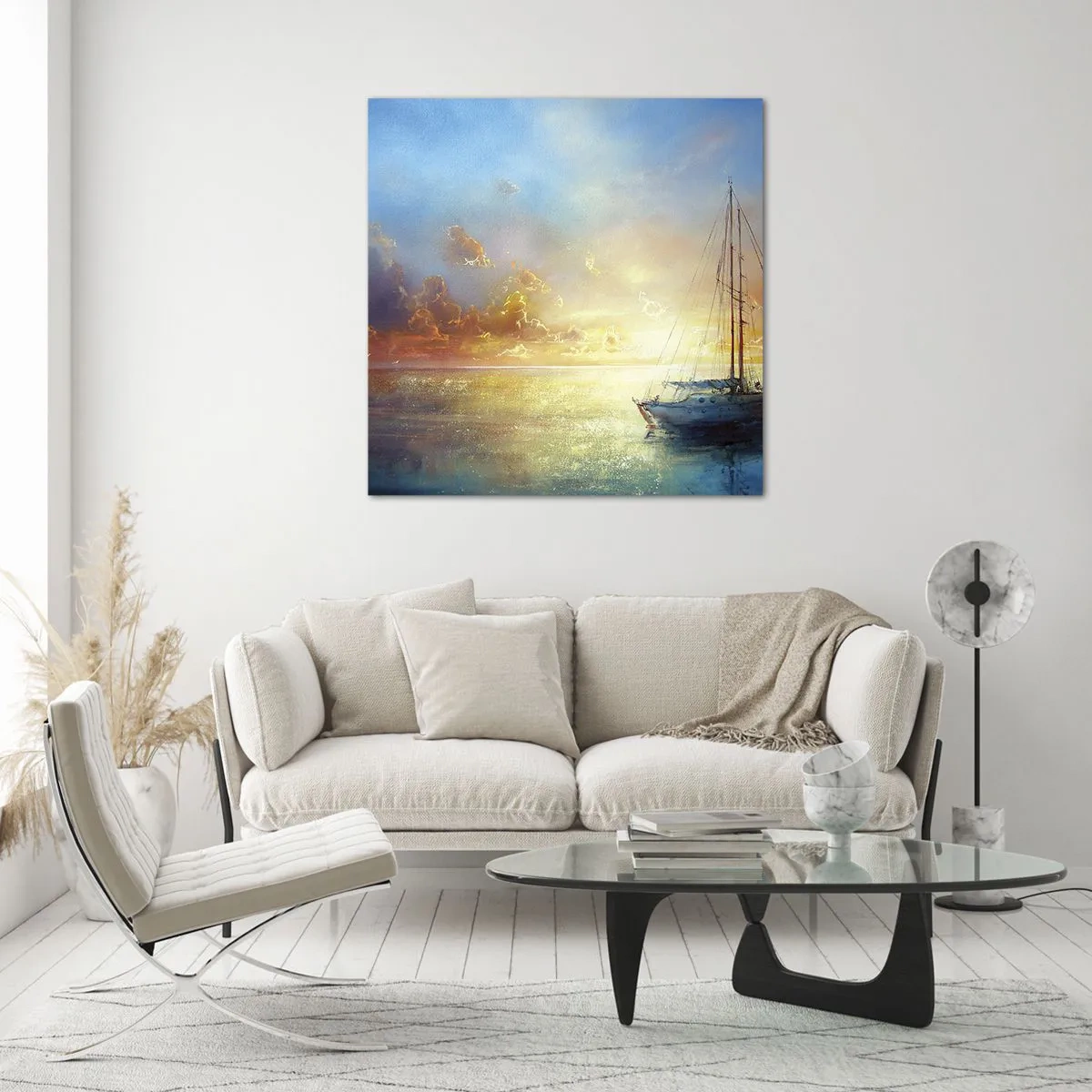 Üveg kép - Egy arany öbölben - 60x60 cm