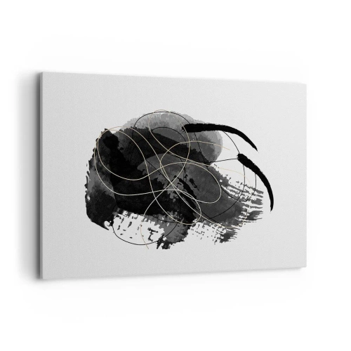 Vászonkép - Feketéből készült - 120x80 cm