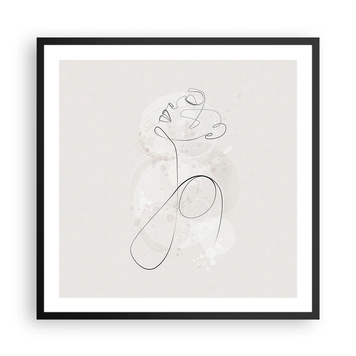 Poszter fehér keretben - A szépség spirálja - 60x60 cm