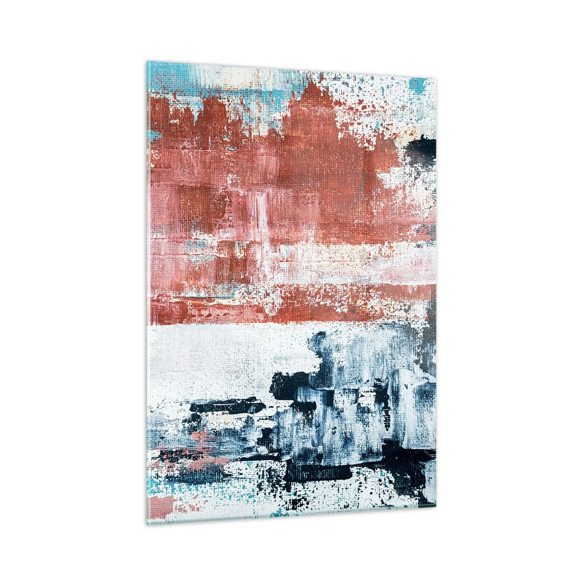 Üveg kép - Fele-fele absztrakt - 50x70 cm