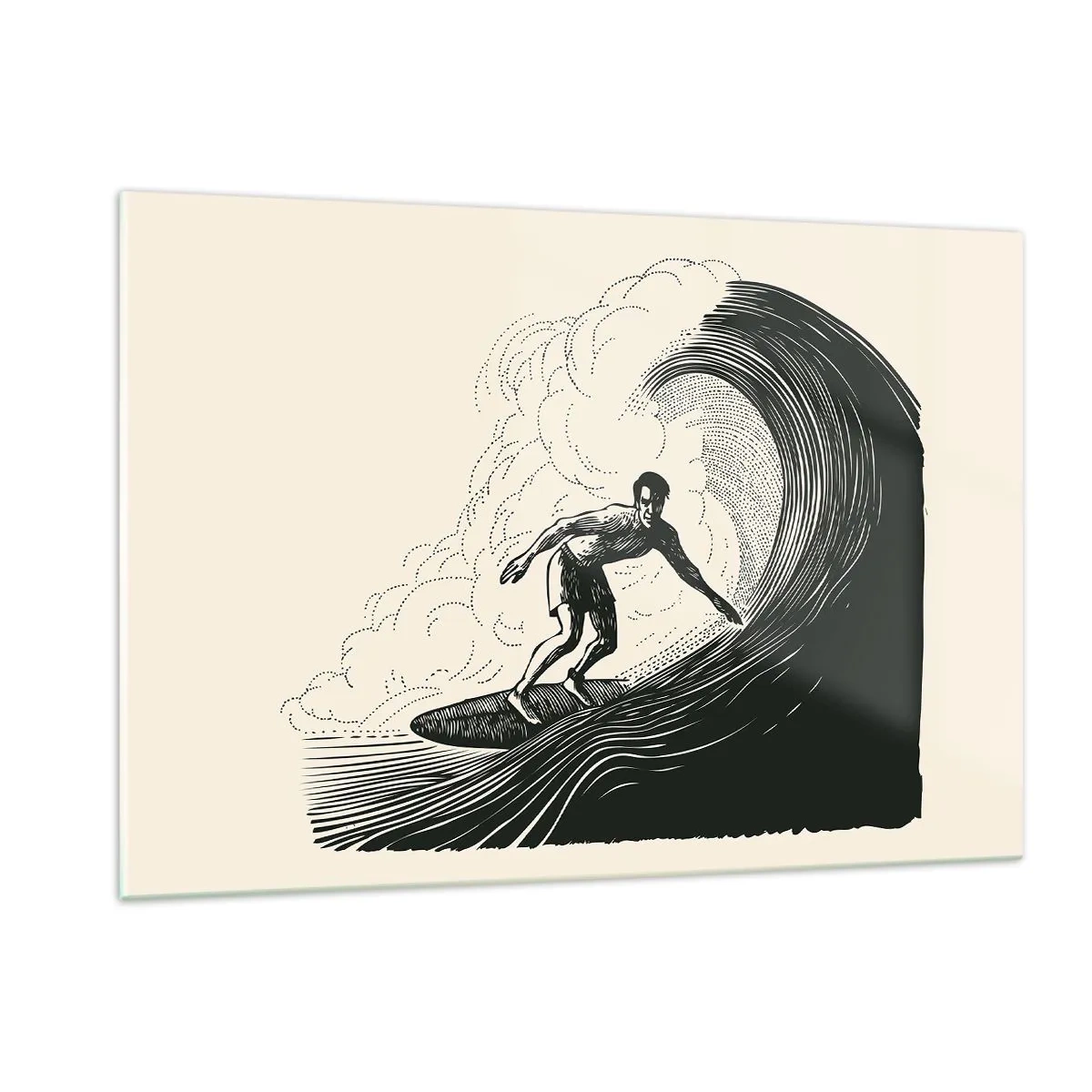 Üveg kép - A hullámok királya - 120x80 cm