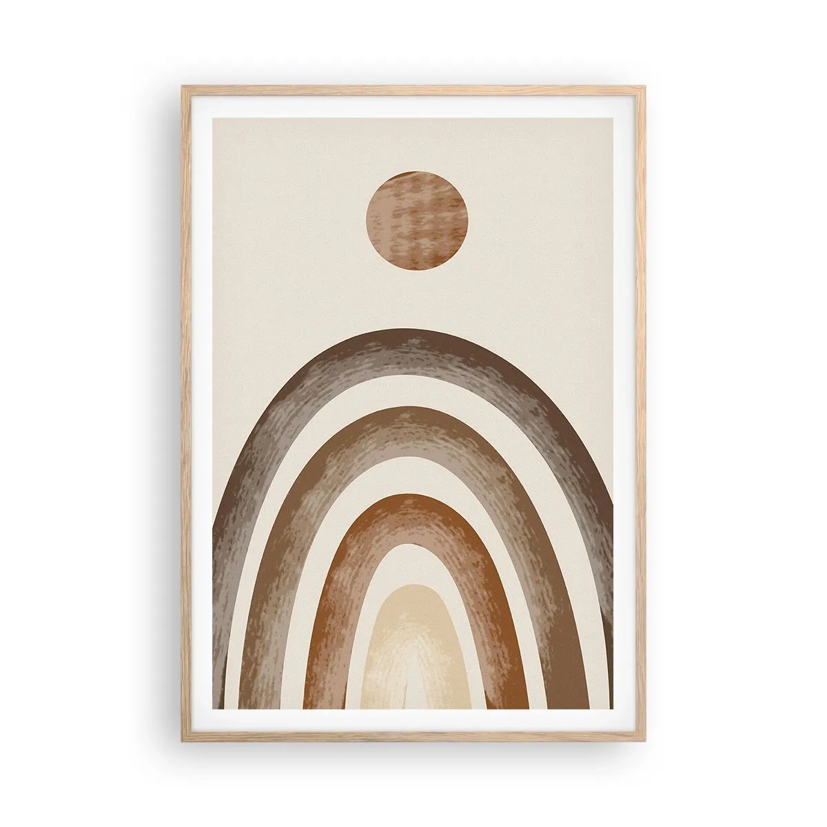 Poszter világos tölgy keretben - Egy messzi-messzi galaxisban - 70x100 cm