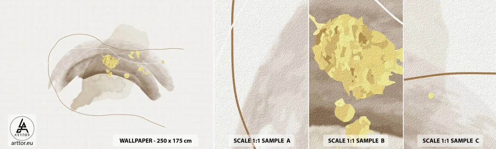 Fotótapéta Minta Öntapadós Deluxe Sticker - Megtalált az űrben - Absztrakció, Darab, Modern minta - 100x30 cm