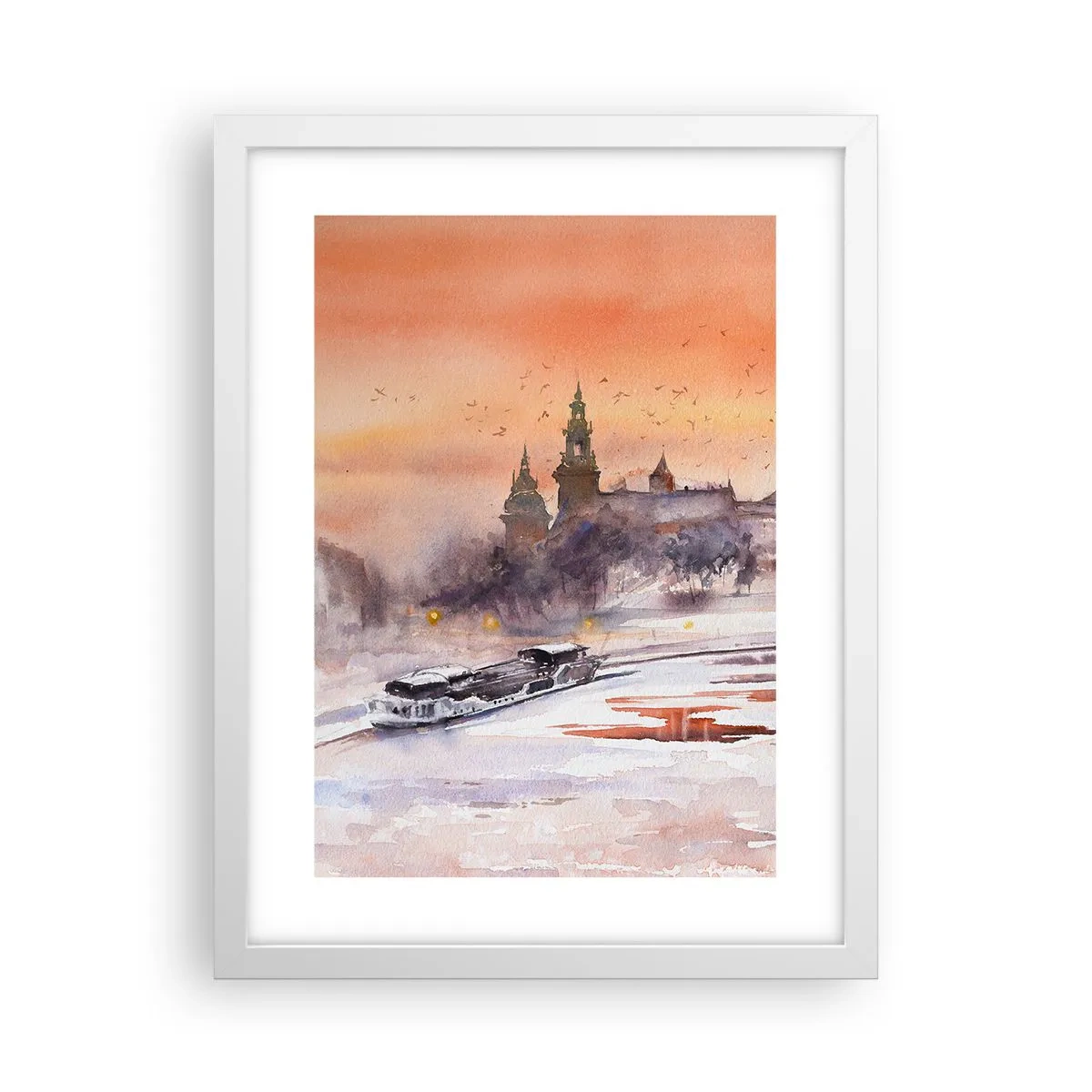 Poszter fekete keretben - Királyi naplemente - 30x40 cm