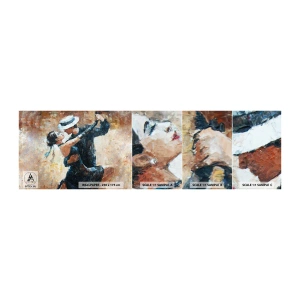 Fotótapéta Minta Öntapadós Deluxe Sticker - A la Rudolf Valentino - Absztrakció, Tánc, Tangó - 100x30 cm