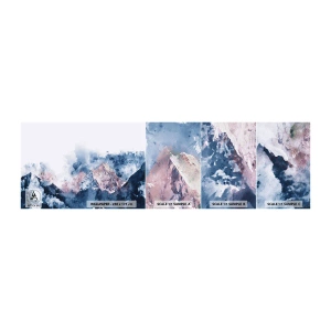 Fotótapéta Minta Öntapadós Deluxe Sticker - Ezek a csúcsok! - Absztrakció, Darab, Hegyek - 100x30 cm