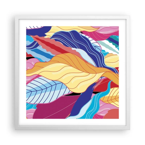 Poszter fekete keretben - Színes rendetlenség - 50x50 cm