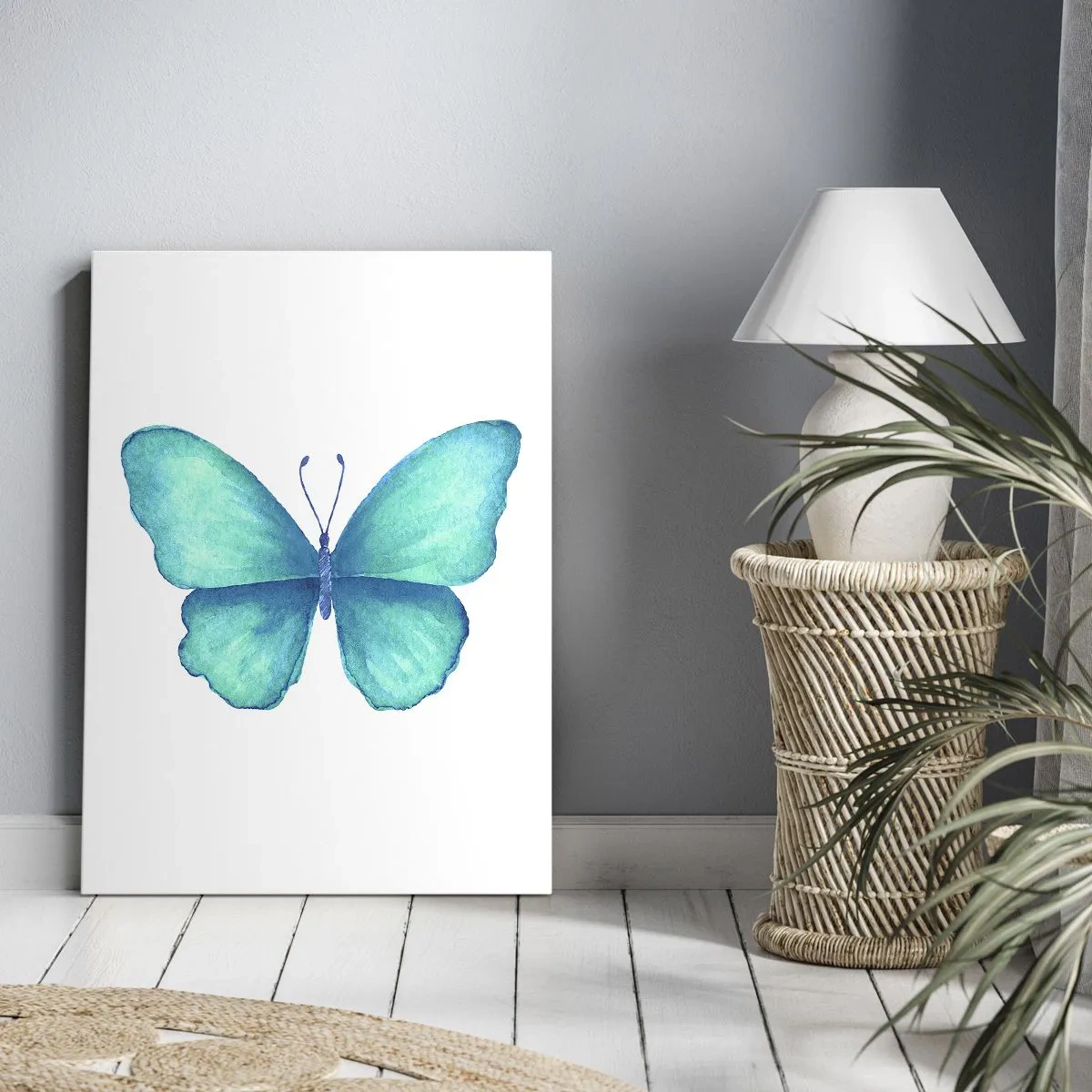 Vászonkép - Természeténél fogva türkiz - 45x80 cm