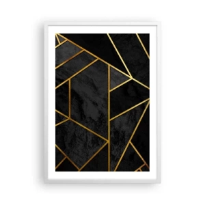 Poszter fekete keretben - Sötétség és ragyogás - 50x70 cm