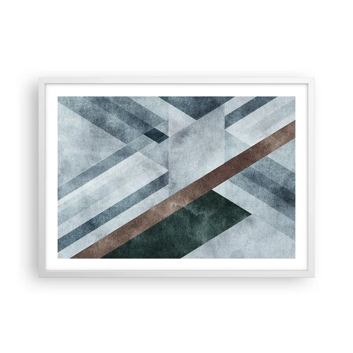 Poszter fekete keretben - A geometria kifinomult eleganciája - 70x50 cm