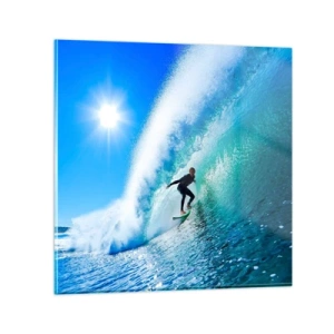 Üveg kép - A nagy kéken keresztül - 70x70 cm